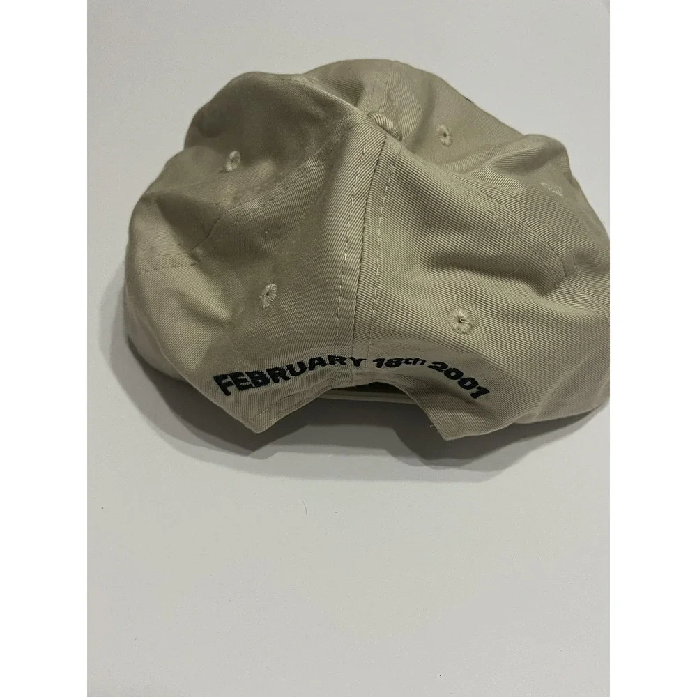 Vintage Daytona 500 Hat Cap Mens One Size Beige NASCAR‎ Racing Snap Back 2001